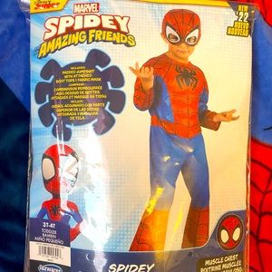Spidey Halloween Costume 3T-4T
